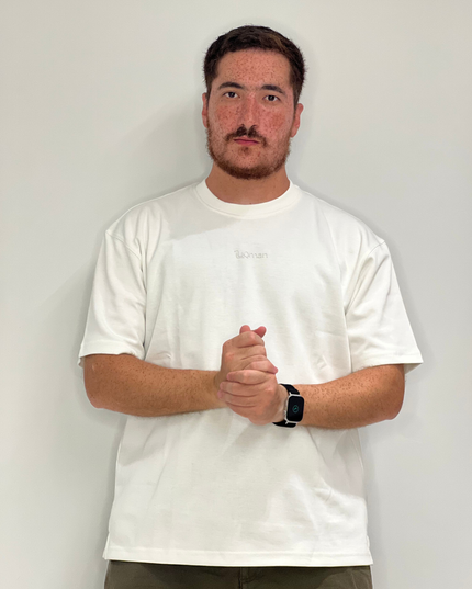 Luqman Interlock Oversized T-Shirt – White