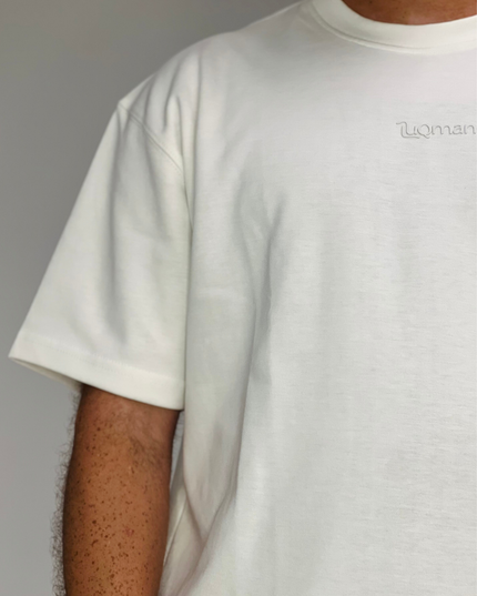 Luqman Interlock Oversized T-Shirt – White