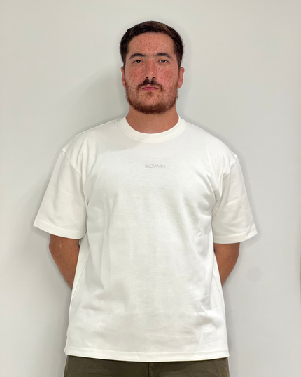 Luqman Interlock Oversized T-Shirt – White