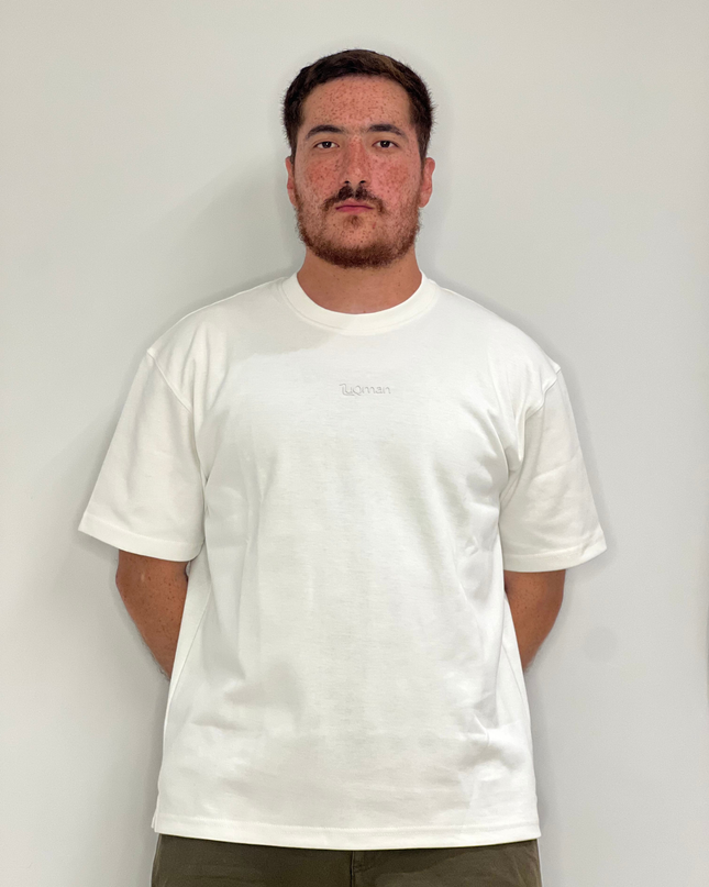 Luqman Interlock Oversized T-Shirt – White
