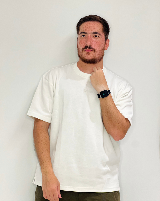 Luqman Interlock Oversized T-Shirt – White