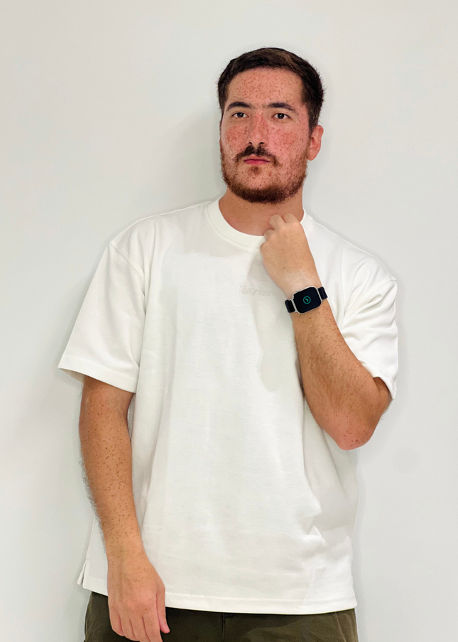 Luqman Interlock Oversized T-Shirt – White