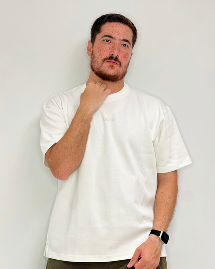 Luqman Interlock Oversized T-Shirt – White