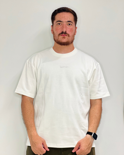 Luqman Interlock Oversized T-Shirt – White