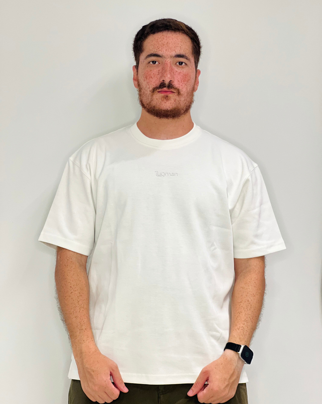 Luqman Interlock Oversized T-Shirt – White