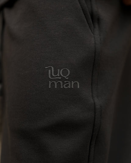 Luqman Ultrasoft Interlock Relaxed Sweatpants - Black