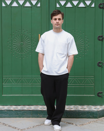 Luqman Ultrasoft Interlock Relaxed Sweatpants - Black
