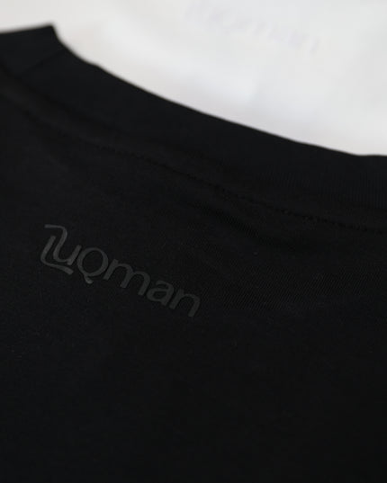 Luqman Interlock Relaxed Crewneck T-Shirt – Black