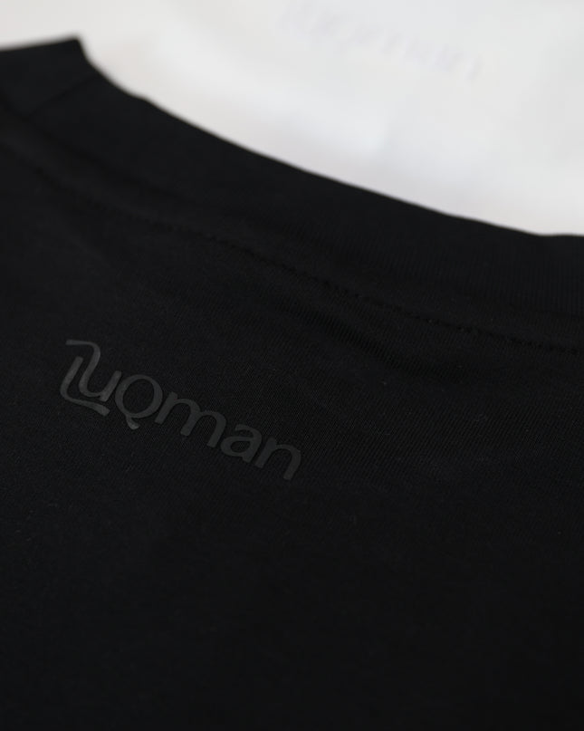 Luqman Interlock Relaxed Crewneck T-Shirt – Black