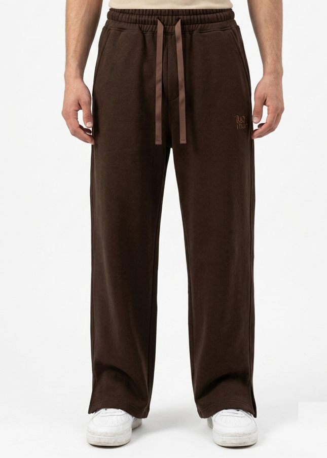 Luqman Ultrasoft Interlock Relaxed Sweatpants - Brown